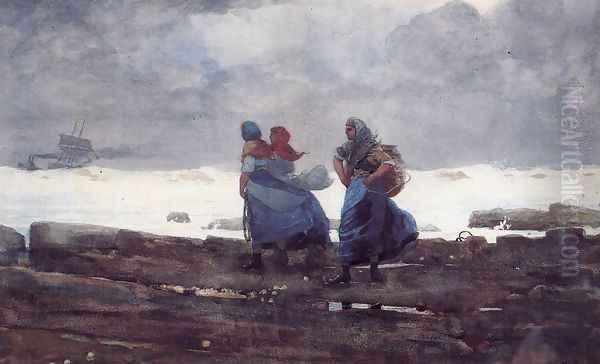 Fisherwives Oil Painting by Winslow Homer