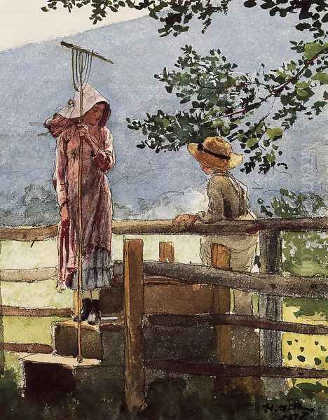 Spring Oil Painting by Winslow Homer