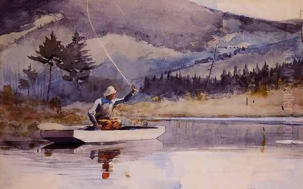 Quiet Pool on a Sunny Day Oil Painting by Winslow Homer