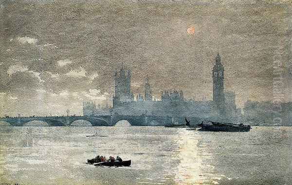 The Houses of Parliament Oil Painting by Winslow Homer