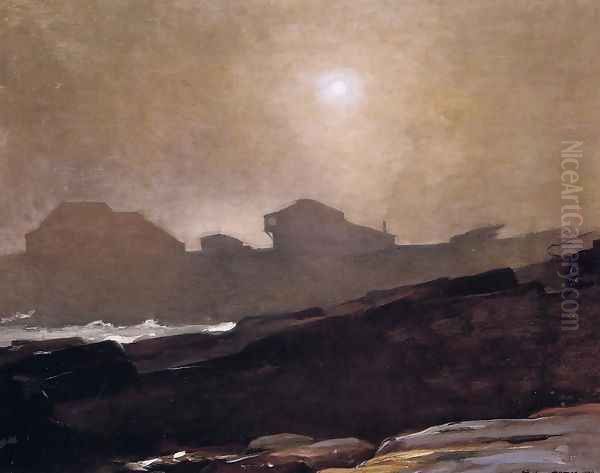 The Artist's Studio in an Afternoon Fog Oil Painting by Winslow Homer