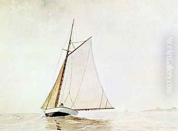 Yachting, off Cloucester Oil Painting by Winslow Homer