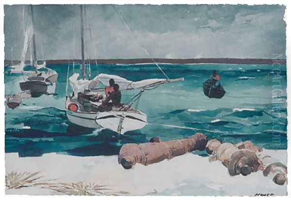 Nassau Oil Painting by Winslow Homer