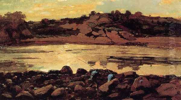 Lobster Cove, Manchester, Massachusetts Oil Painting by Winslow Homer