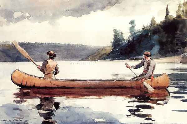 Young Ducks Oil Painting by Winslow Homer