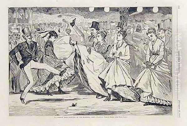 Dancing at the Mabille Paris Oil Painting by Winslow Homer