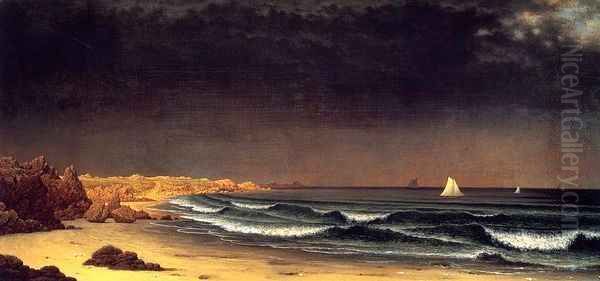 Approaching Storm, Beach Near Newport Oil Painting by Martin Johnson Heade