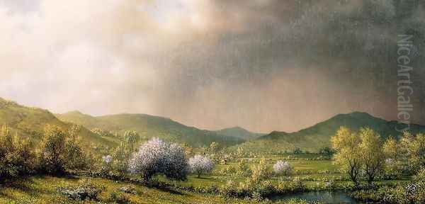 April Showers Oil Painting by Martin Johnson Heade