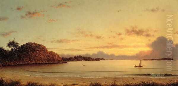 Dawn Oil Painting by Martin Johnson Heade