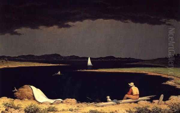 Approaching Thunderstorm Oil Painting by Martin Johnson Heade