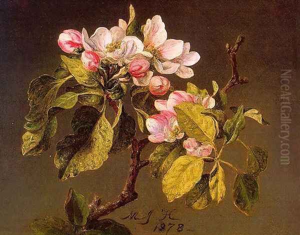 Apple Blossoms Oil Painting by Martin Johnson Heade