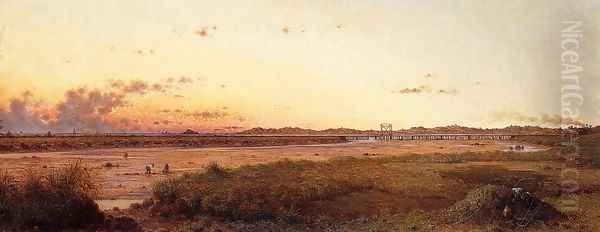 Lynn Meadows Oil Painting by Martin Johnson Heade