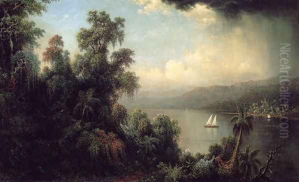 Coast Of Jamaica Oil Painting by Martin Johnson Heade