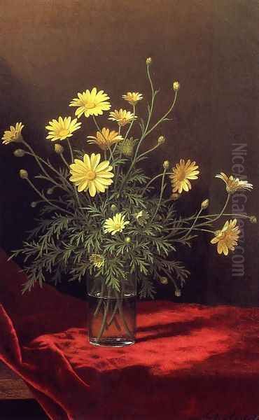 Golden Marguerites Oil Painting by Martin Johnson Heade