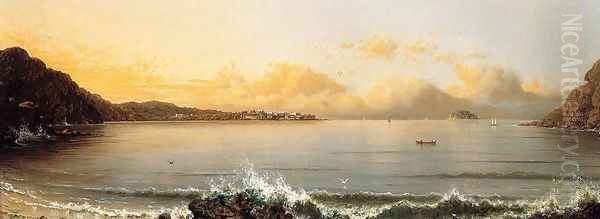 Harbor Scene Rio De Janeiro Oil Painting by Martin Johnson Heade