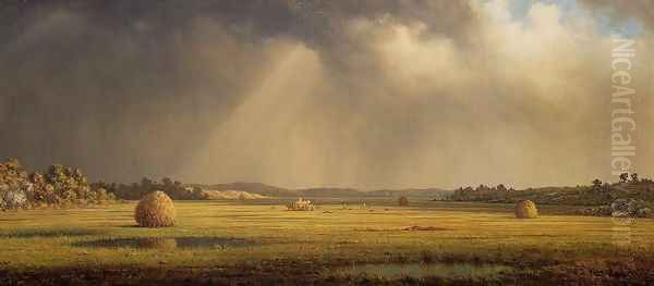 Newburyport Meadows Oil Painting by Martin Johnson Heade