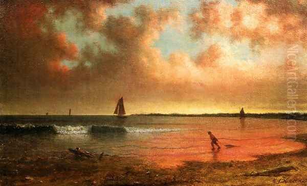 Point Judith Oil Painting by Martin Johnson Heade