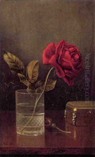 The Queen Of Roses Oil Painting by Martin Johnson Heade