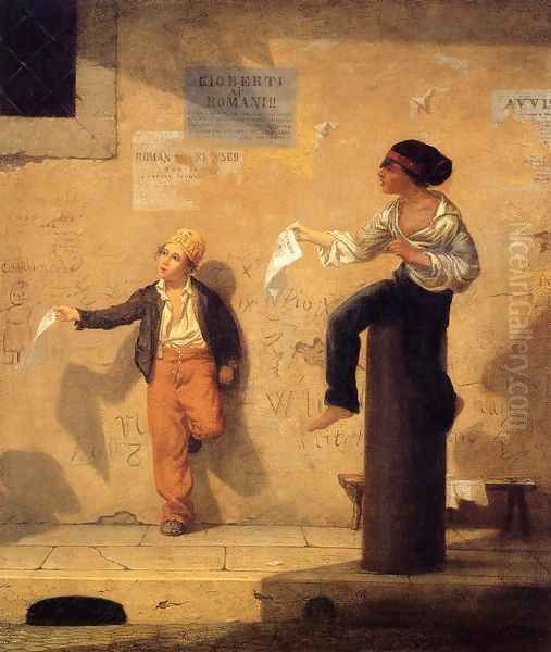 The Roman Newsboys Oil Painting by Martin Johnson Heade