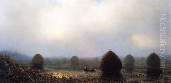 The Great Swamp Oil Painting by Martin Johnson Heade