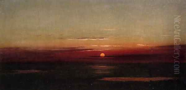 Sunset Of The Marshes Oil Painting by Martin Johnson Heade