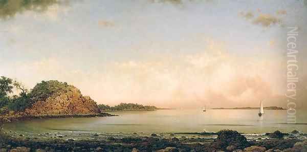 Spouting Rock, Newport Oil Painting by Martin Johnson Heade