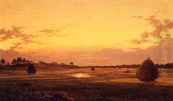 Marsh at Dawn 1859 Oil Painting by Martin Johnson Heade