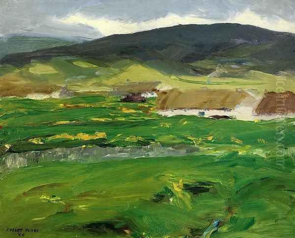 O Malley Home Aka Achill Island County Mayo Ireland Oil Painting by Robert Henri