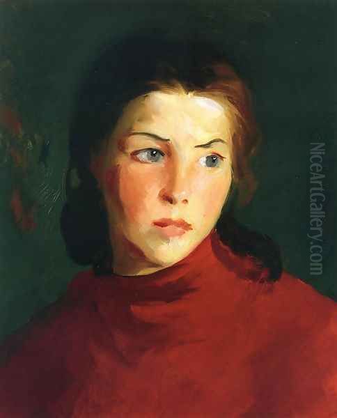 Irish Girl (Mary Lavelle) Oil Painting by Robert Henri