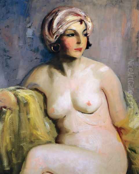 Zara Levy Nude Oil Painting by Robert Henri