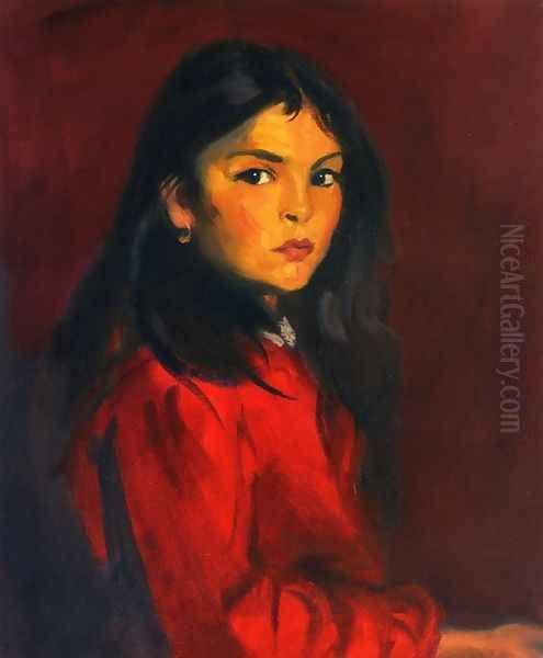 Berna Escudero Oil Painting by Robert Henri