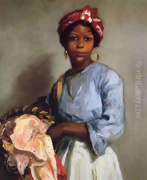 The Laundress Oil Painting by Robert Henri