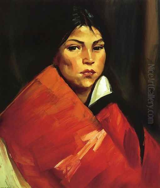 Indian Girl Oil Painting by Robert Henri