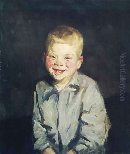 The Laughing Boy (Jobie) Oil Painting by Robert Henri