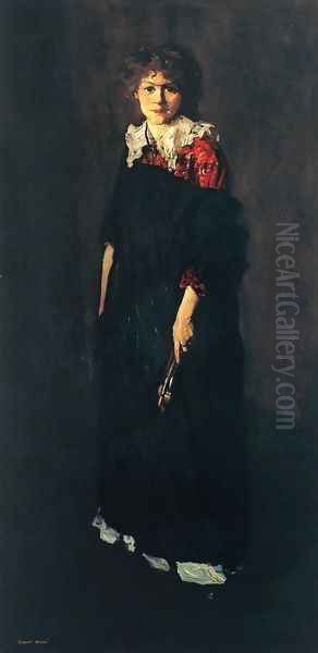 The Art Student Aka Miss Josephine Nivison Oil Painting by Robert Henri