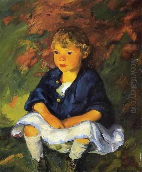 Little Country Girl Oil Painting by Robert Henri