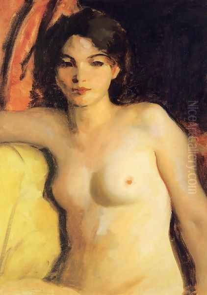 Portrait Of Doris Trautman Oil Painting by Robert Henri