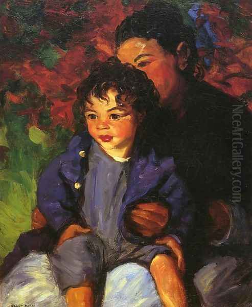 Sammy And His Mother Oil Painting by Robert Henri