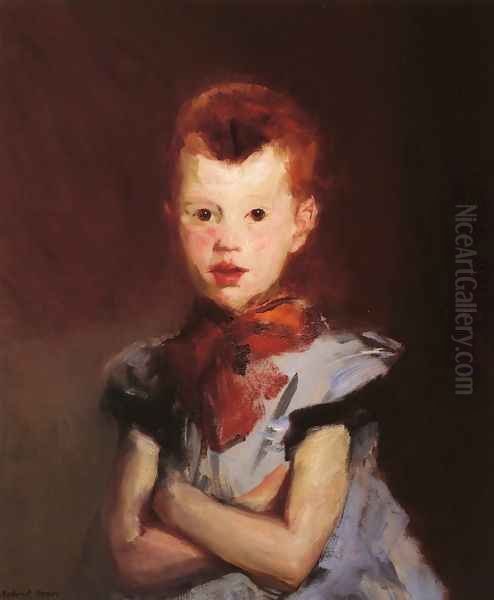 The Red Top Oil Painting by Robert Henri