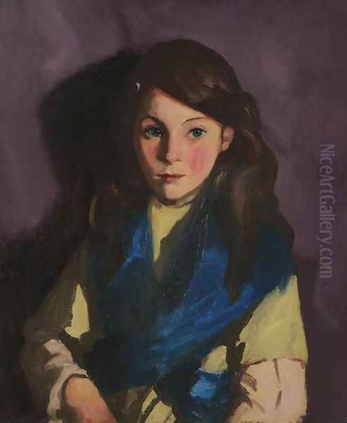 Sarah B Oil Painting by Robert Henri