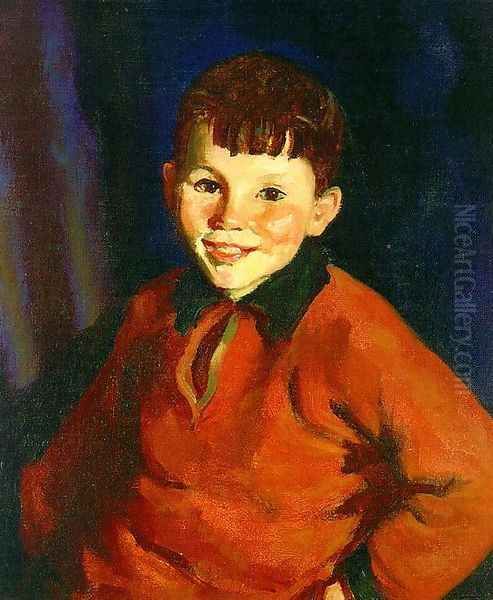 Smiling Tom 1924 Oil Painting by Robert Henri