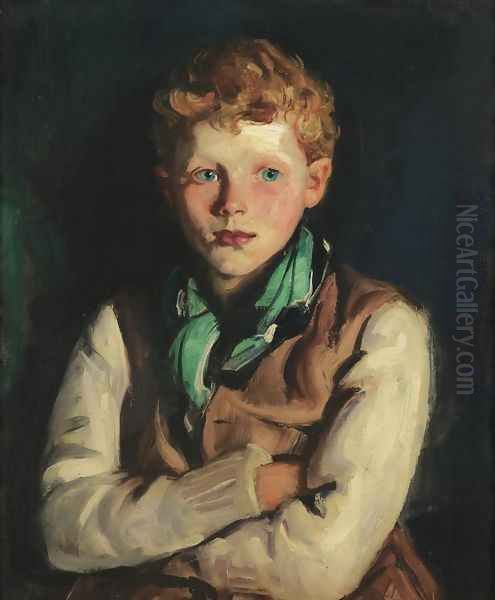 Hughie the Poet Oil Painting by Robert Henri