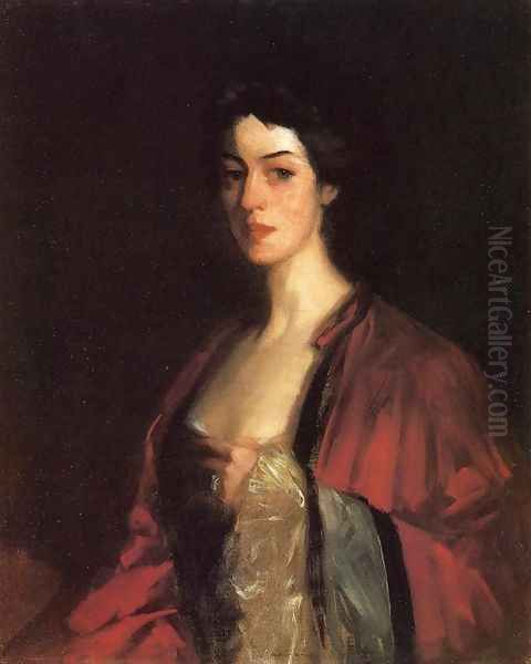 Portrait Of Katherine Cecil Sanford Oil Painting by Robert Henri