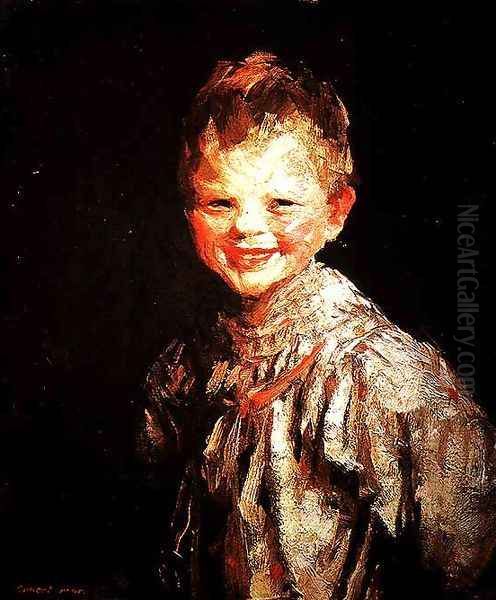 Laughing Child, Henri, 1907 Oil Painting by Robert Henri