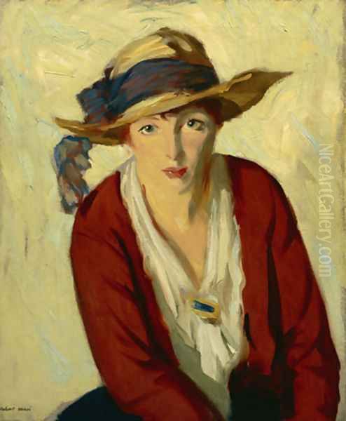 The Beach Hat Oil Painting by Robert Henri