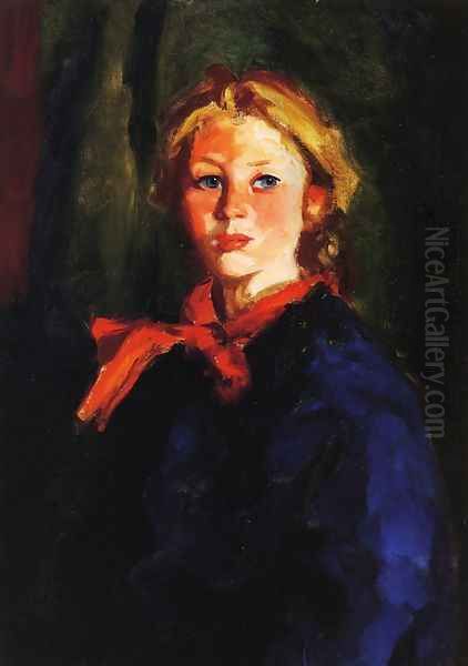 Portrait of Katie McNamara Oil Painting by Robert Henri