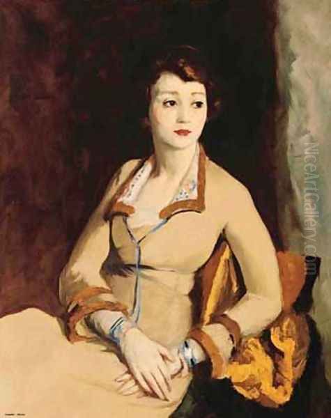 Portrait of Fay Bainter Oil Painting by Robert Henri