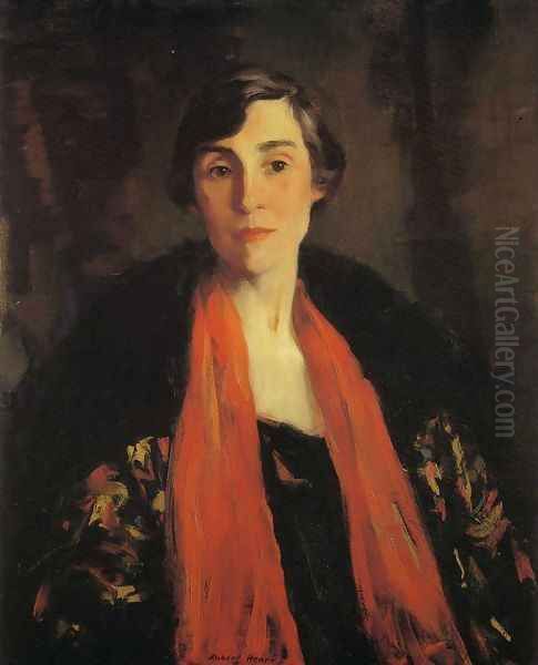 Portrait of Mary Fanton Roberts Oil Painting by Robert Henri