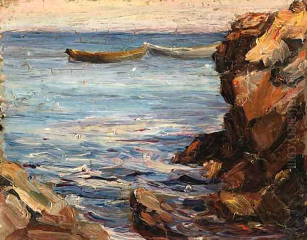 Perkins Cove, Ogonquit, Maine Oil Painting by Robert Henri