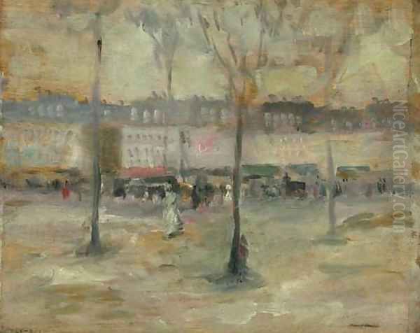 Paris Houses Oil Painting by Robert Henri